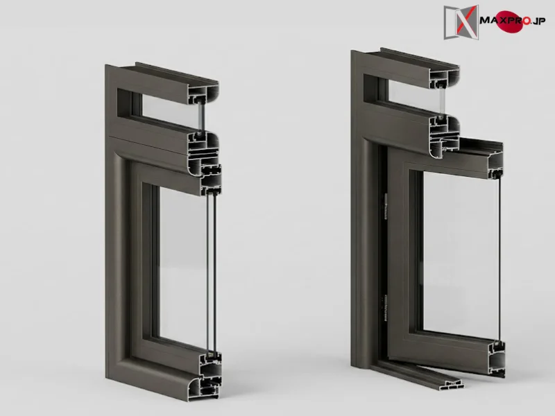 CỬA ĐI – CỬA SỔ MỞ QUAY HỆ R83