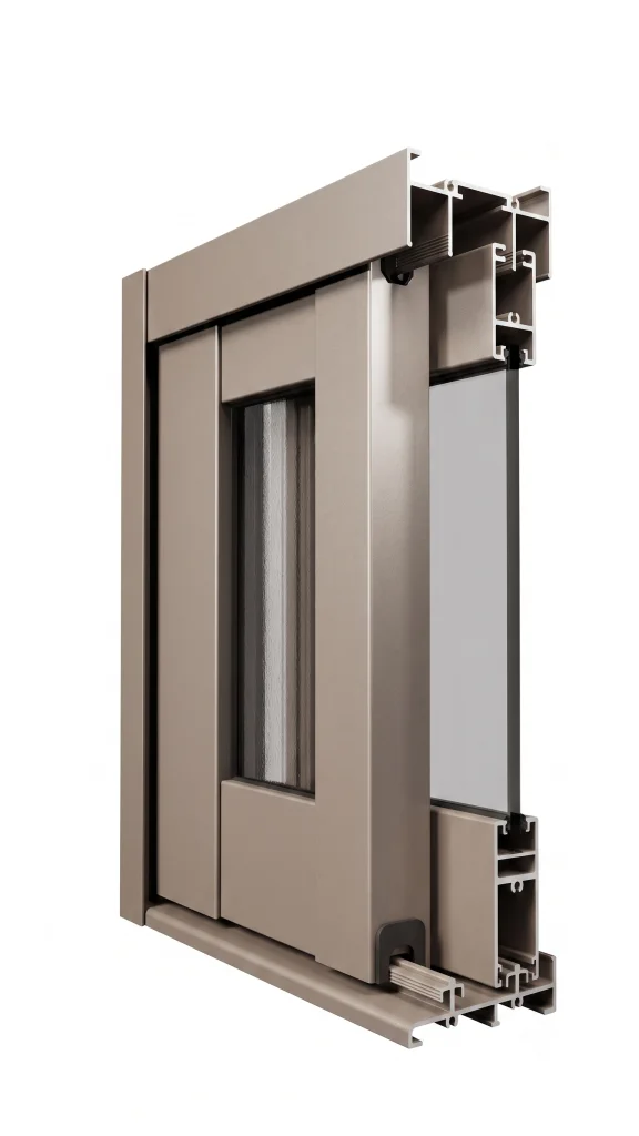 CỬA ĐI MỞ TRƯỢT HỆ SD93