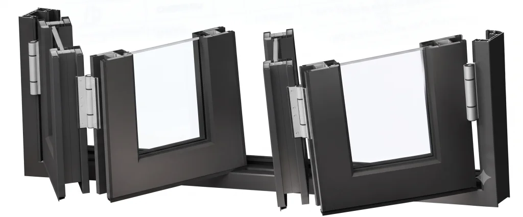 CỬA ĐI XẾP TRƯỢT HỆ SFD80 Plus