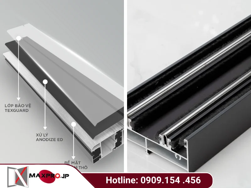 Cửa nhôm Maxpro Nhật Bản