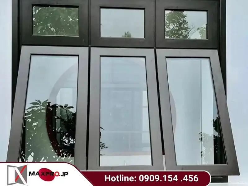 cửa sổ mở hất nhôm Maxpro
