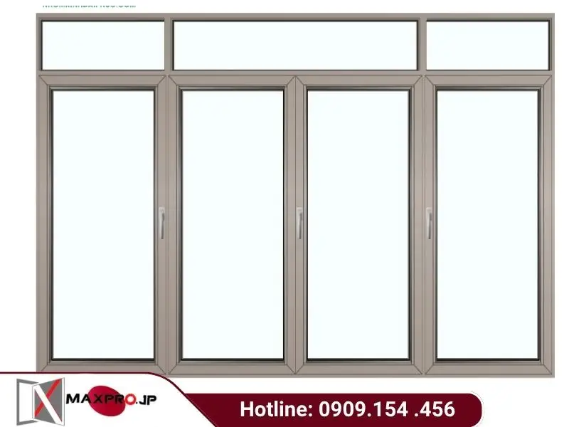 cửa sổ mở hất nhôm Maxpro