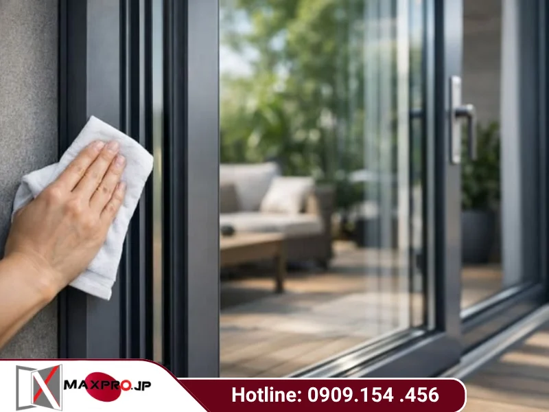 Hướng dẫn vệ sinh cửa nhôm Maxpro đơn giản, hiệu quả tại nhà