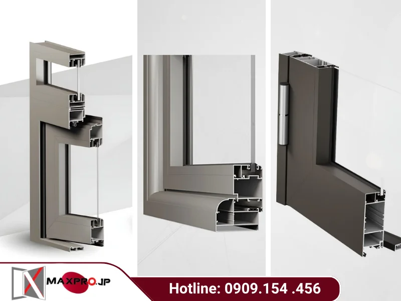 So sánh cửa nhôm Maxpro hệ 55, 65 và 83