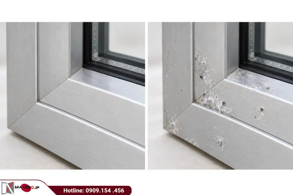 Cửa nhôm bị oxy hóa nguyên nhân và cách xử lý
