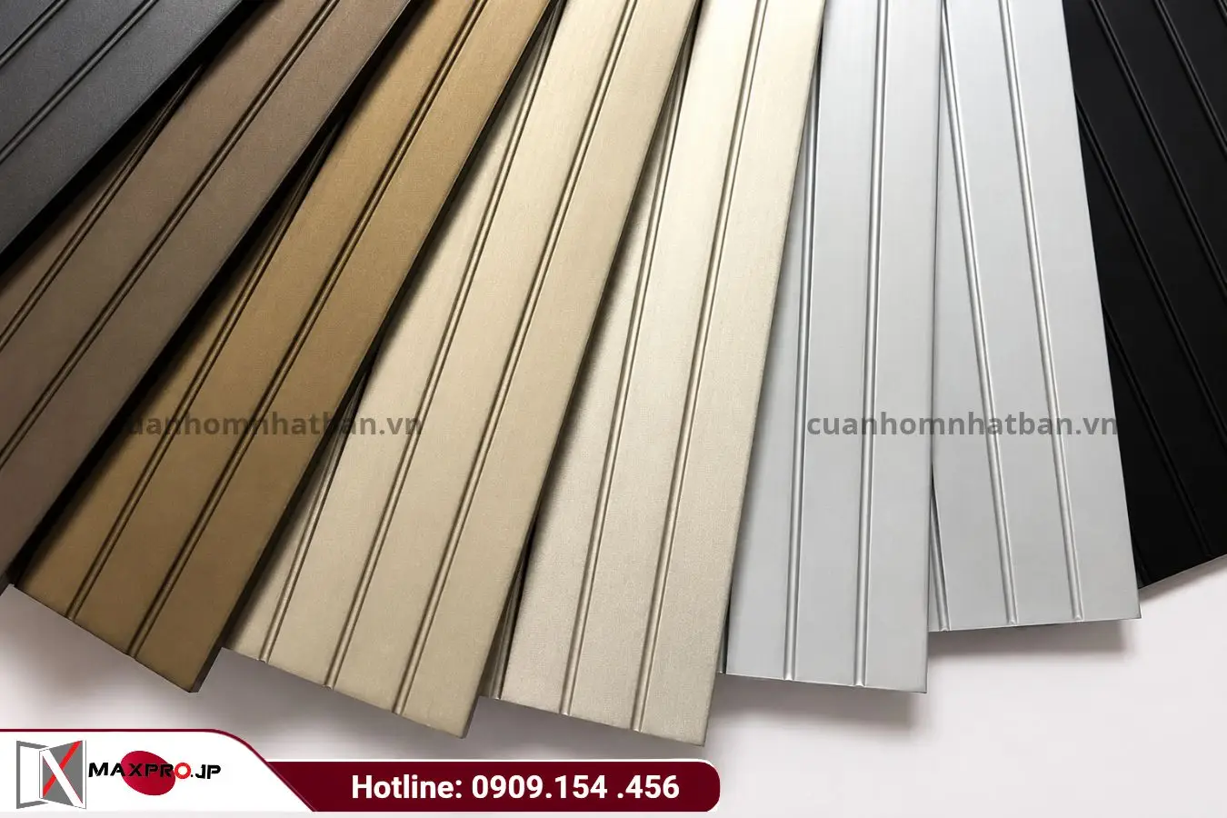 Màu sắc của nhôm theo công nghệ anodize thường là màu kim loại